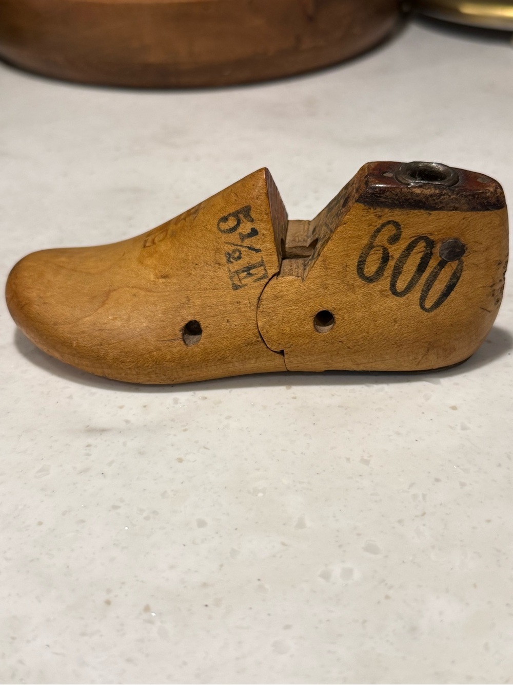 Wooden Shoe Last Decor - Natural Tan Home Accent